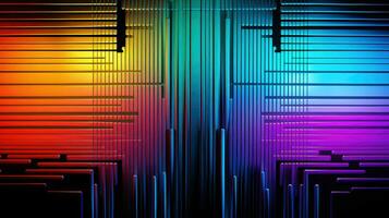 AI generated music line electronic background photo