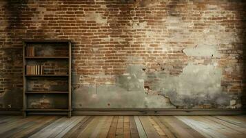 AI generated space room empty background photo