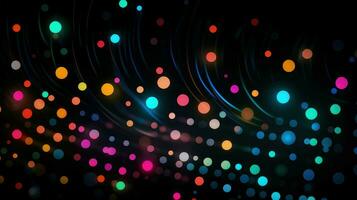 AI generated software technology dots background photo