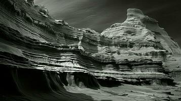 AI generated topography dissected plateau landscape photo