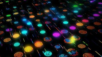 AI generated internet technology dots background photo