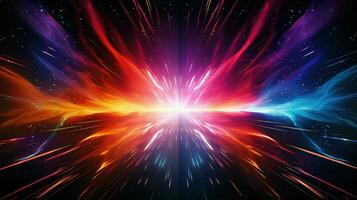 AI generated power explosion dynamic background photo