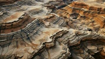 ai generado geología disecado meseta paisaje foto