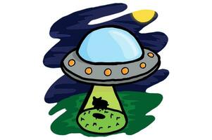 UFO - Alien Spaceship Vector