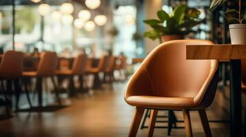 AI generated ergonomic blur chair business photo