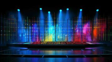 AI generated sound stage electronic background photo