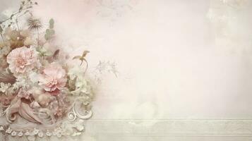 AI generated antique vintage elegant background photo