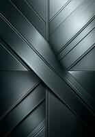 AI generated Vertical metal texture, steel silver background - AI generated image photo