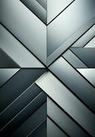 AI generated Vertical metal texture, steel silver background - AI generated image photo