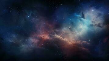 AI generated universe space empty background photo
