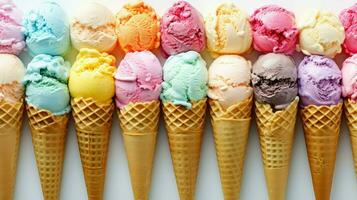 AI generated mint flavor ice cream photo