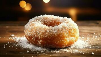 AI generated bakery sugar donut food photo