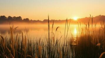 AI generated plants freshwater marsh landscape photo