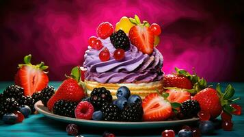AI generated cheesecake background dessert food photo