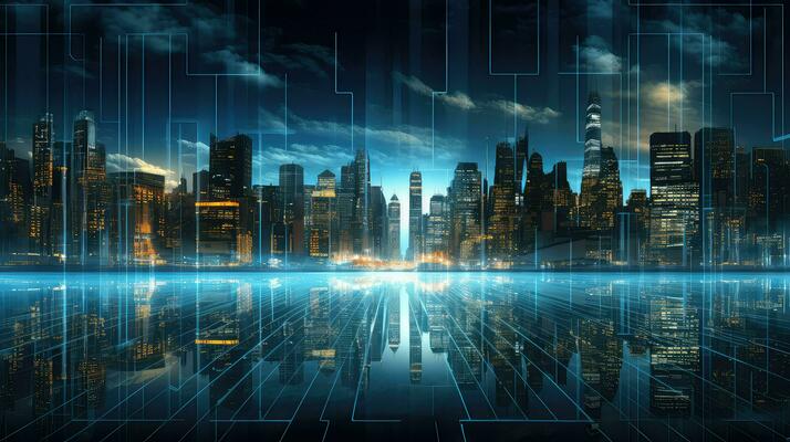 AI generated programming software digital background