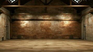 AI generated simplicity interior empty background photo