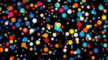 AI generated colorful modern dots background photo