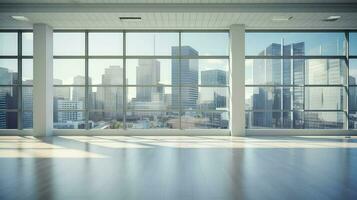 AI generated vacant empty business background photo