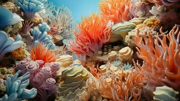 AI generated marine barrier reefs landscape photo