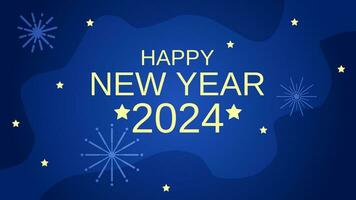 Happy new year 2024 background. New year vector background for event, festival, card or decoration. Background for new year celebration in december