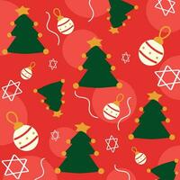 Christmas pattern background Gift wrapping paper Vector illustration