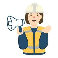 civil engineering construction workers architect vector