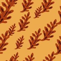 Botanical seamless backdrop featuring foliage. vector