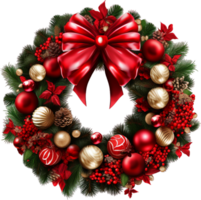AI generated Beautiful Christmas Wreath png