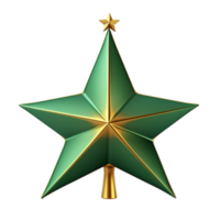 AI generated Realistic 4K Ultra Christmas Tree Star png