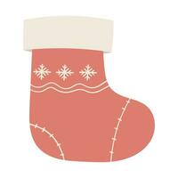 christmas sock decoration vector