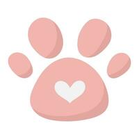 dog paw pet vector illustration