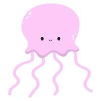 jellyfish underwater vector illustration