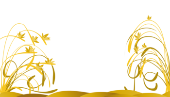 illustration bakgrund med en fyllig gul växt tema. perfekt för tapet, inbjudan kort, kuvert, tidningar, bok täcker. png