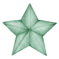 origami étoile aquarelle png