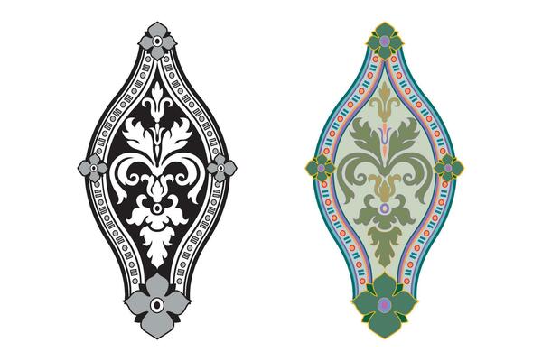 Vintage floral calligraphic floral vignette scroll corners ornamental design elements black set isolated vector