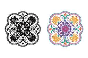 Vintage floral calligraphic floral vignette scroll corners ornamental design elements black set isolated vector