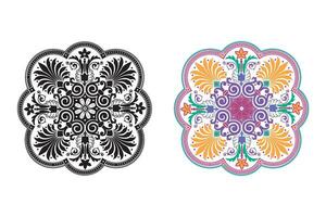 Clásico floral caligráfico floral viñeta Desplazarse rincones ornamental diseño elementos negro conjunto aislado vector