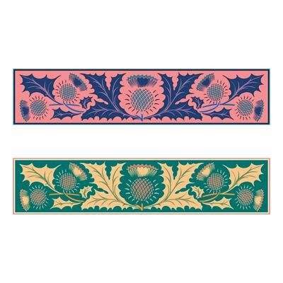 Retro design original floral vintage emblems chalkboard set isolated vector