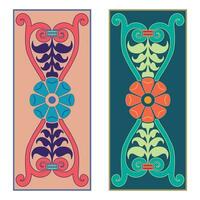 Vintage floral classic calligraphic retro vignette scroll frames ornamental design elements black set isolated vector