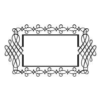 Vintage forged floral classic calligraphic retro vignette scroll frames ornamental design elements black set isolated vector
