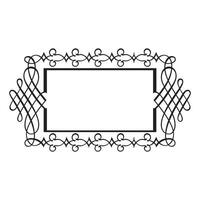 Vintage forged floral classic calligraphic retro vignette scroll frames ornamental design elements black set isolated vector