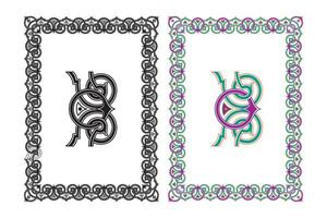 Vintage traditional realistic frames set on white background isolated vector illustration