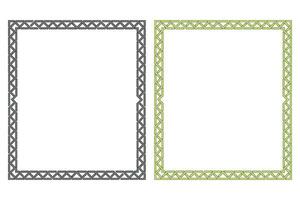 Vintage traditional realistic black and color frames set on white background isolated vector illustration