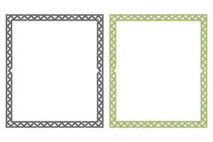 Vintage traditional realistic black and color frames set on white background isolated vector illustration