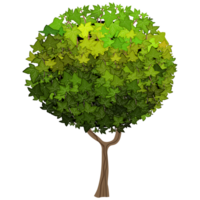 grön buske och träd för landskap och arkitektur teckning, element för miljö och trädgård, botanisk element för sektion i vår. png