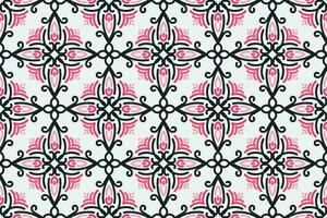 Arábica modelo. balancín, rosado y blanco antecedentes con Arábica adornos patrones, antecedentes y fondos de pantalla para tu diseño. textil ornamento. vector ilustración.