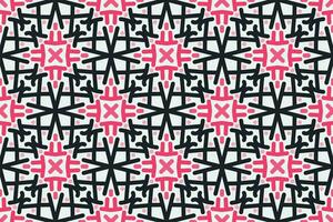 arabic pattern. balack, pink and white background with Arabic ornaments. Patterns, backgrounds and wallpapers for your design. Textile ornament. Vector illustration.