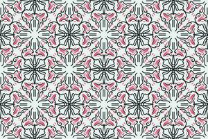 Arábica modelo. balancín, rosado y blanco antecedentes con Arábica adornos patrones, antecedentes y fondos de pantalla para tu diseño. textil ornamento. vector ilustración.