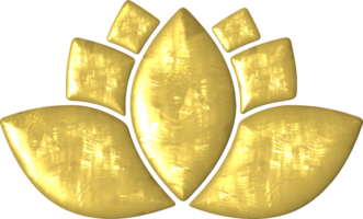 golden Lotus Illustration png