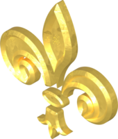 golden Lilie Illustration. Hand gezeichnet Bild png